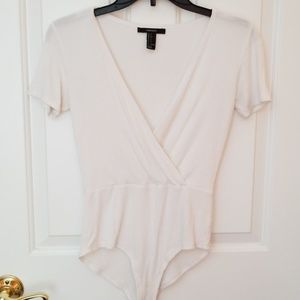 Forever 21 Surplice Bodysuit Size Small